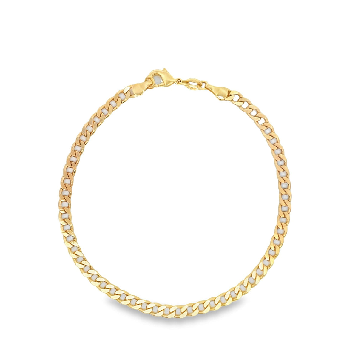 4mm Cuban Curb Link Chain Anklet (E190)