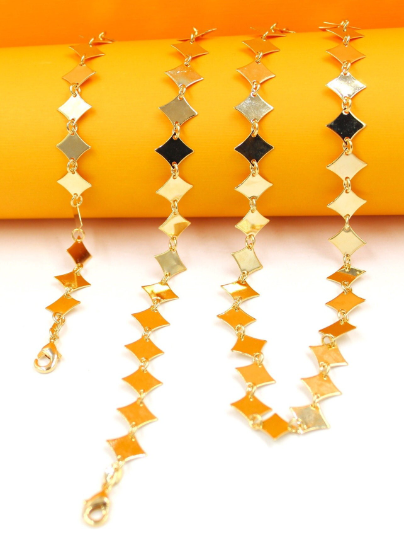 Diamond Cut Design Chain Necklace