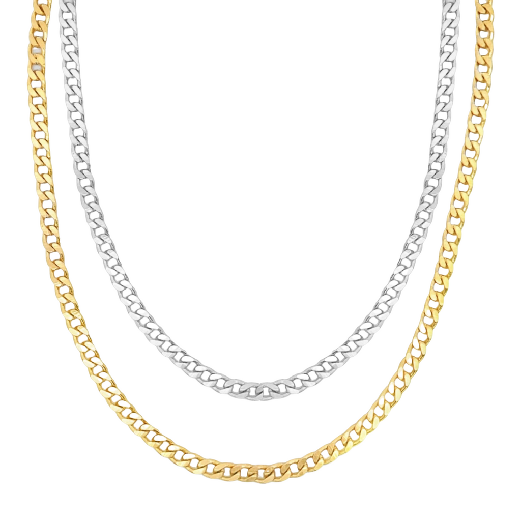 4mm Cuban Curb Link Chain (F194)