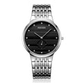 NAKZEN Diamond Men Watch Luxury Brand Sapphire Watches Mens Stainless Steel Black Gold Wristwatch Male Clock Relogio Masculino 4036
