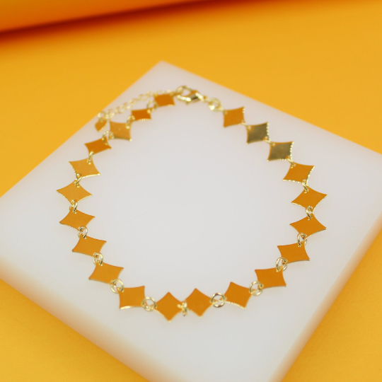 Diamond Cut Design Chain Necklace