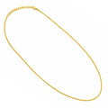 18K Gold Plated Curb Chain Necklace for Men & Women TGC1001