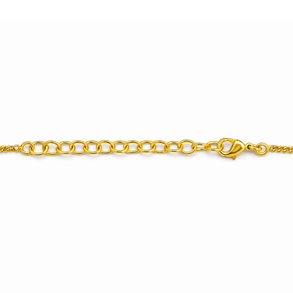 18K Gold Plated Curb Chain Necklace for Men & Women TGC1001