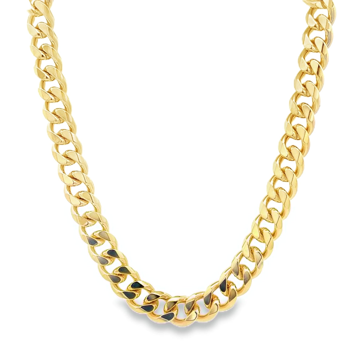 Gold Filled 9mm Curb Cuban Link Chain (F45)